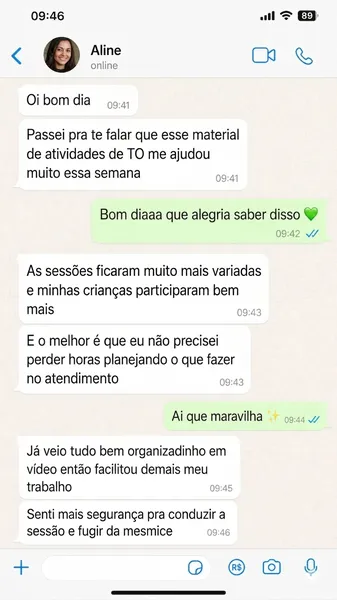 Depoimento WhatsApp
