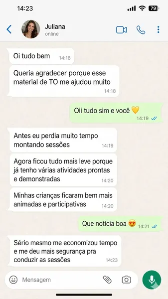 Depoimento WhatsApp