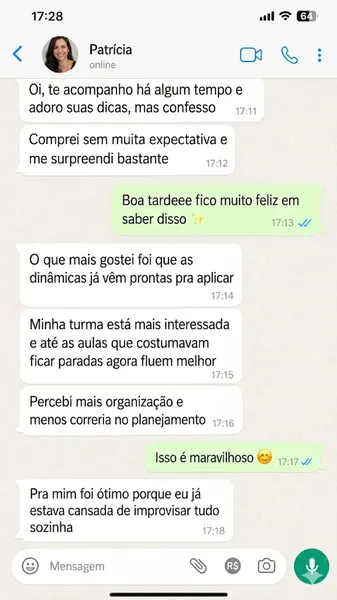 Depoimento WhatsApp
