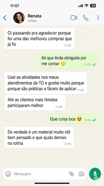 Depoimento WhatsApp