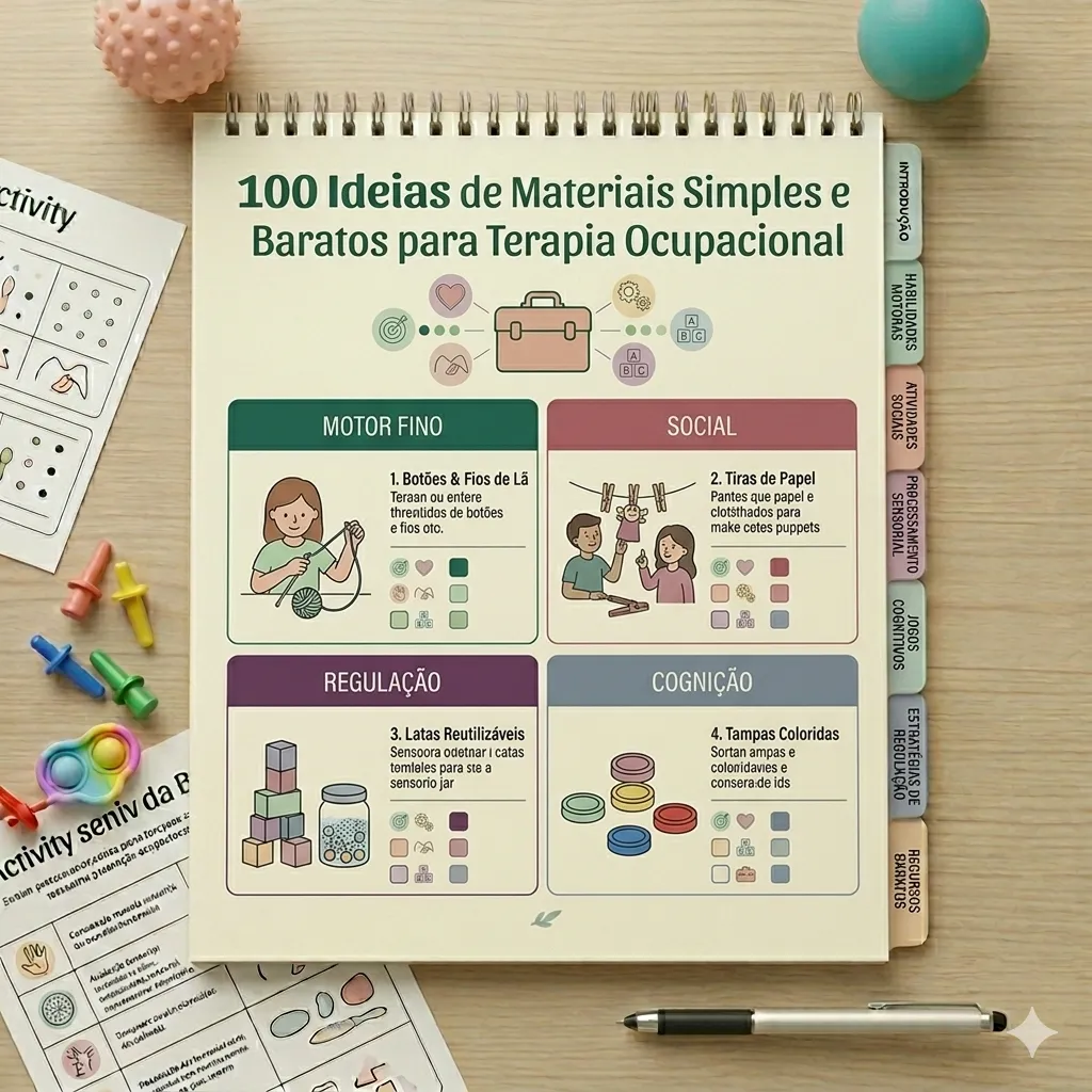 Checklist de 100 materiais simples e baratos